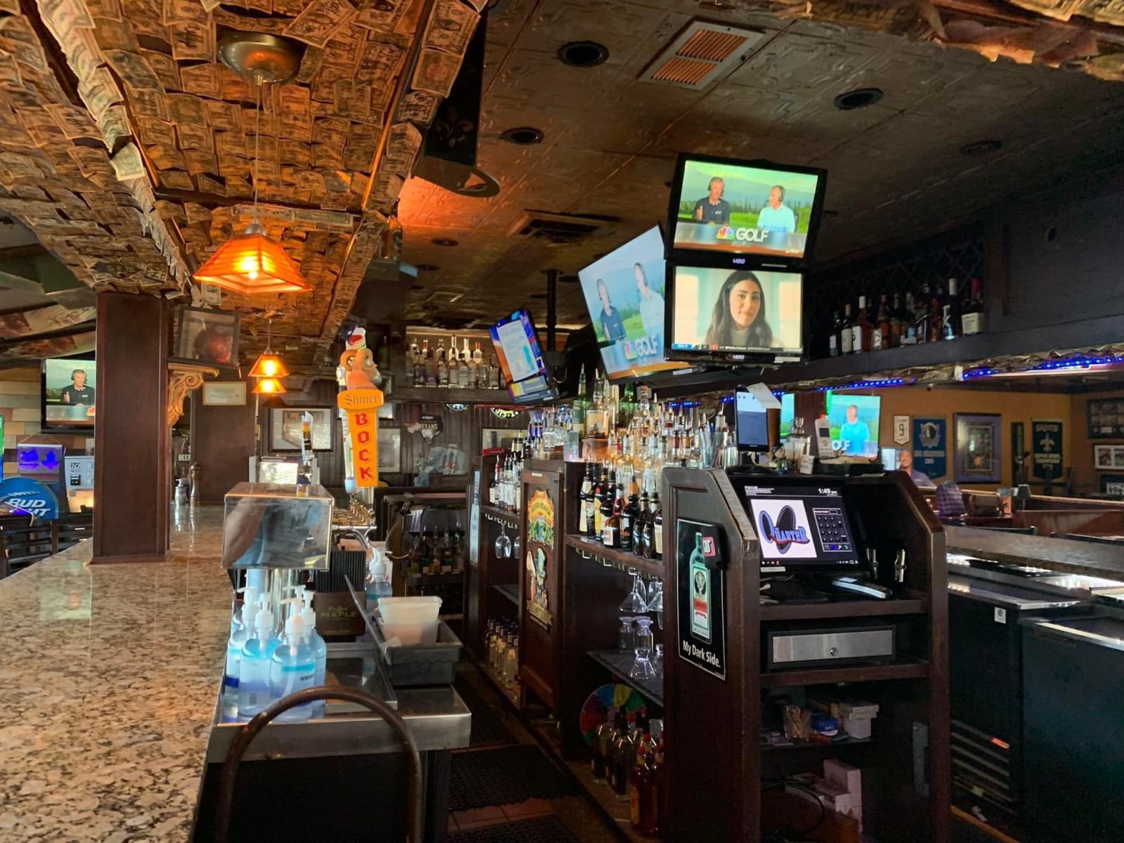 Interior shot of the bar